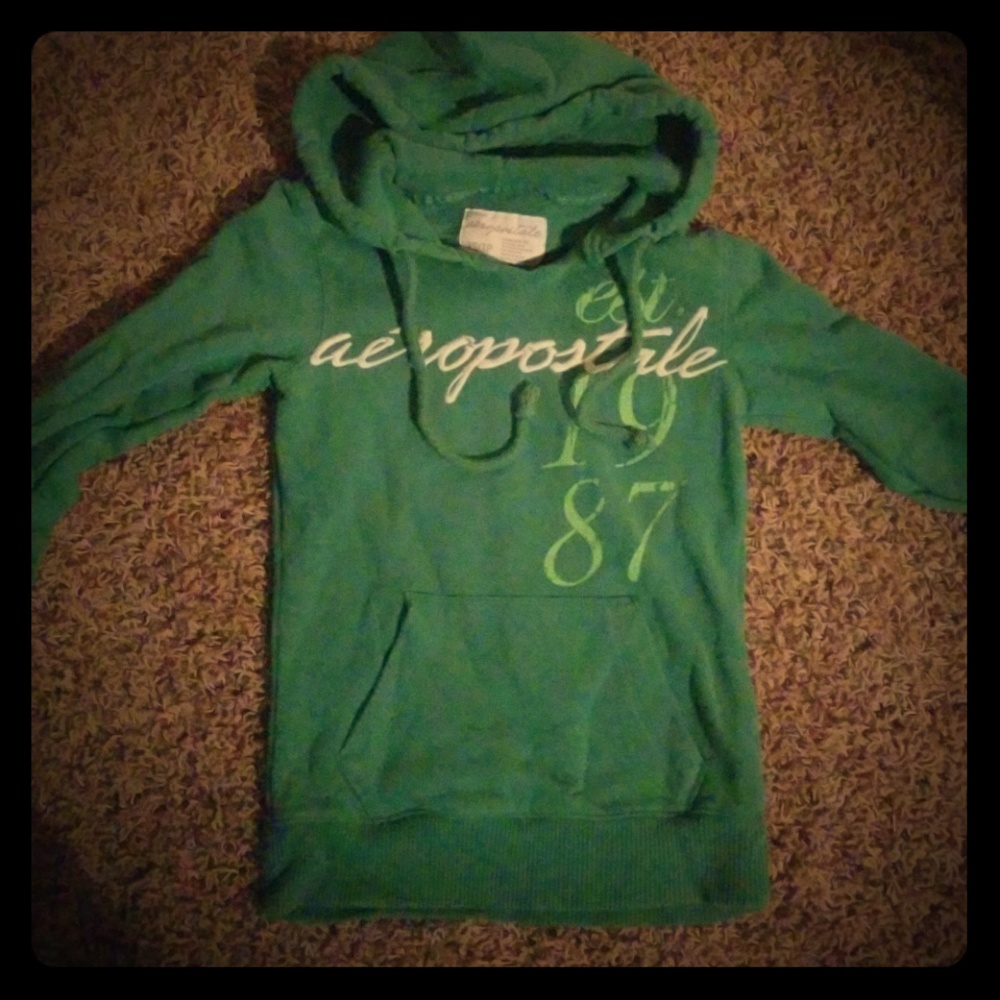 Aeropostale Womens XS Green Hoodie..